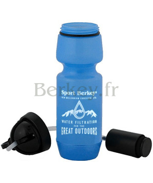 SPORT BERKEY : Purificateur d'eau - Modèle de 0,6 litre - Vue avec filtre (Réf. : SPRT). SPORT BERKEY : Purificateur d'eau - Modèle de 0,6 litre - Vue avec filtre (Réf. : SPRT).
