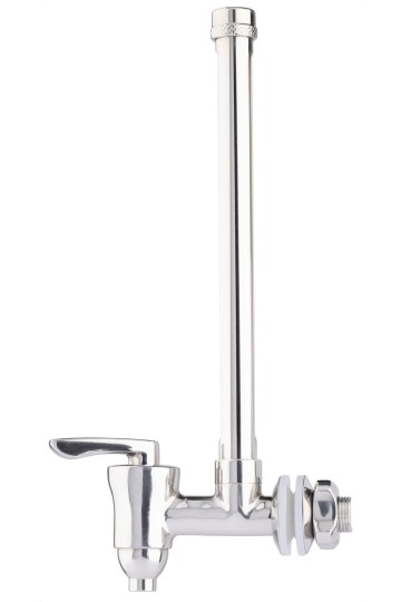 ROBINET BERKEY EN INOX AVEC TÉMOIN DE NIVEAU : Modèle pour Travel et Big Berkey  - Vue de côté (Réf. : BKY-SS-WVS-7).