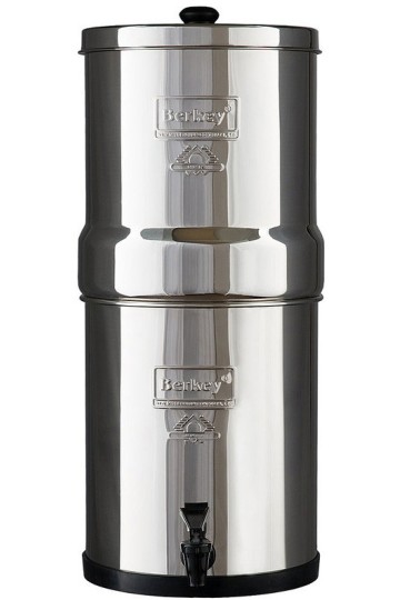 BIG BERKEY : Purificateur d'eau par gravité - Modèle de 8,5 litres (Réf. : BK4X2-BB).