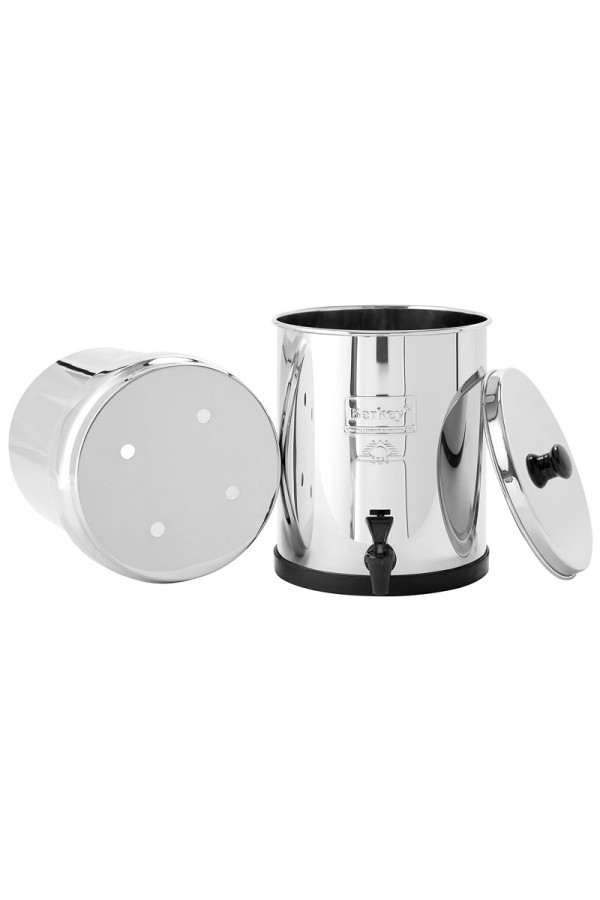 BIG BERKEY - Filtre à eau - Peut recevoir 2 ou 4 filtres Black Berkey (Réf. : BK4X2-BB).